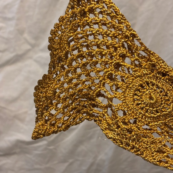 Joseph A Metallic Gold Crochet Cardigan – Size Small - Picture 7 of 10